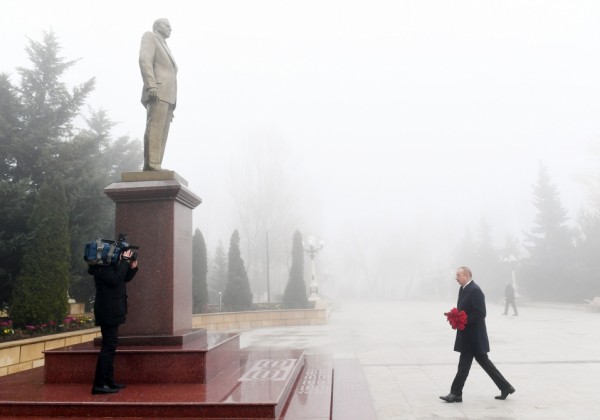 Prezident İlham Əliyev Şamaxı rayonuna səfərə gəlib