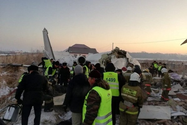 Qazaxıstanda təyyarə qəzasında ölənlərin sayı 15 nəfərə çatıb - FOTO