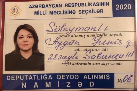 Aygün Muradxanlının deputatlığa namizədliyi qeydə alındı - FOTO