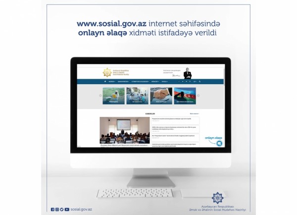 Bu nazirliyin rəsmi internet səhifəsində onlayn əlaqə xidməti istifadəyə verilib