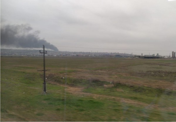 Abşeronda baş verən yanğın söndürüldü