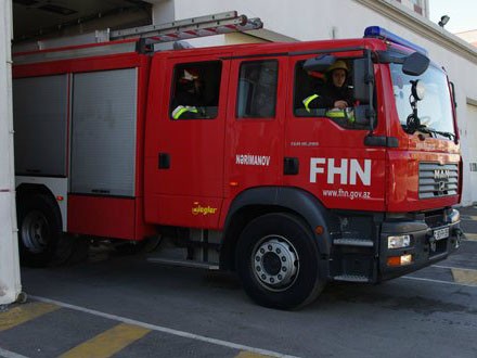 Bakıda məcburi köçkünlərin məskunlaşdığı yataqxanada yanğın olub