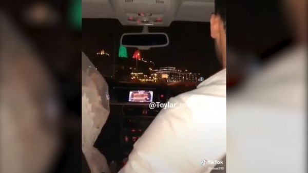 Bakıda bəy sərxoş oldu, maşını gəlin sürdü — VİDEO