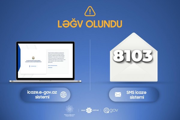 8103 qısa nömrəsinə icazə üçün 36 milyondan çox SMS göndərilib