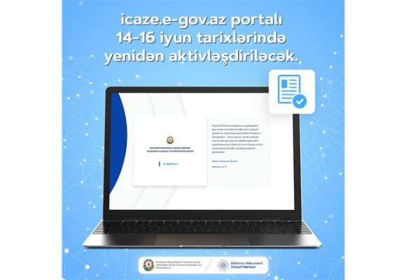 İcaze.e-gov.az portalı yenidən fəaliyyətə başladı
