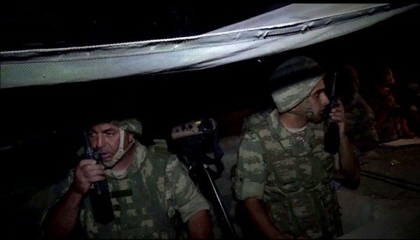 Cəbhəboyu zonada gecə təlimləri keçirilib