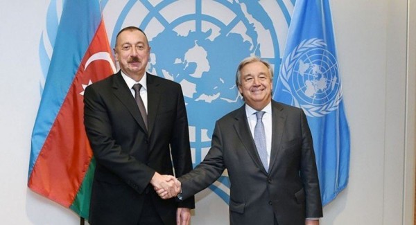 Prezident İlham Əliyev BMT-nin Baş katibinə zəng edib