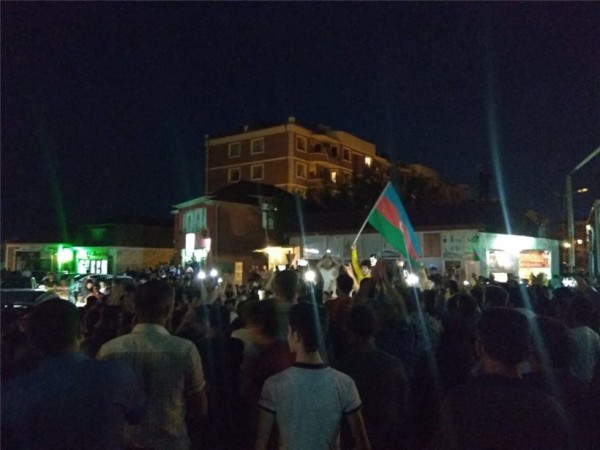 Müşfiqabad qəsəbəsində orduya dəstək yürüşü keçirilib - FOTO