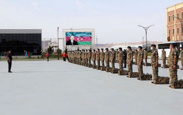 Azərbaycan sülhməramlılarının bir qrupu Əfqanıstana yola salınıb - FOTO