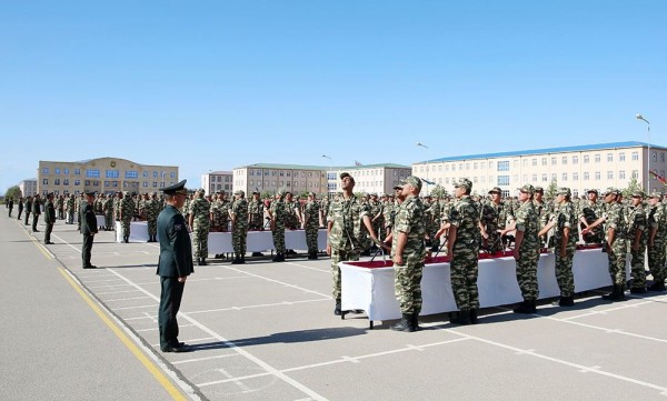 Naxçıvan Qarnizonu Qoşunlarında hərbi andiçmə mərasimləri keçirilib