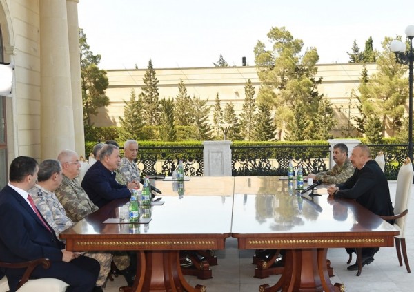 Prezident İlham Əliyev Hulusi Akarı qəbul edib - FOTO