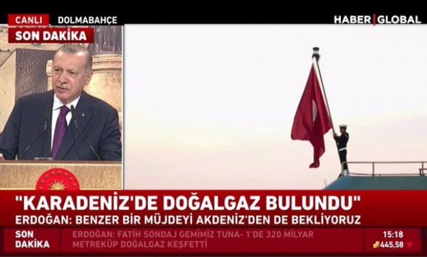 Ərdoğan: “Qara dənizdə Türkiyə tarixində ən böyük təbii qaz yatağı kəşf edildi”