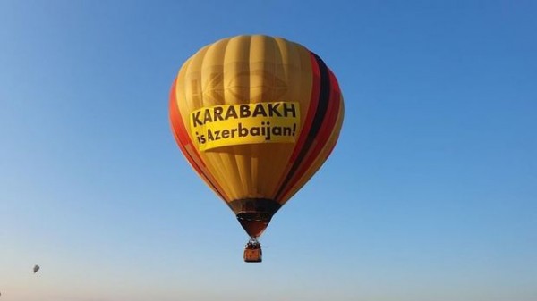 Ukraynada üzərində “Qarabağ Azərbaycandır!” şüarı
