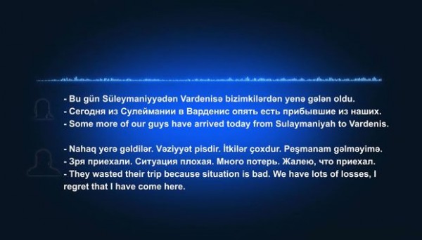 DTX Ermənistan üçün döyüşən PKK terrorçularının səsini yaydı