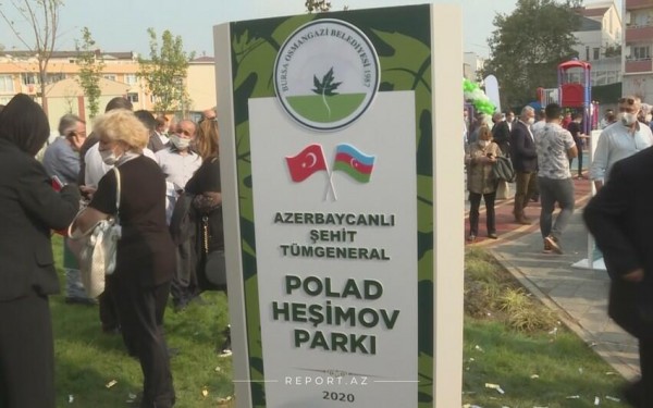 Türkiyədə Polad Həşimov adına park açıldı