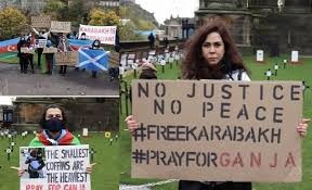 Edinburq şəhərində Gəncə terroru pisləndi