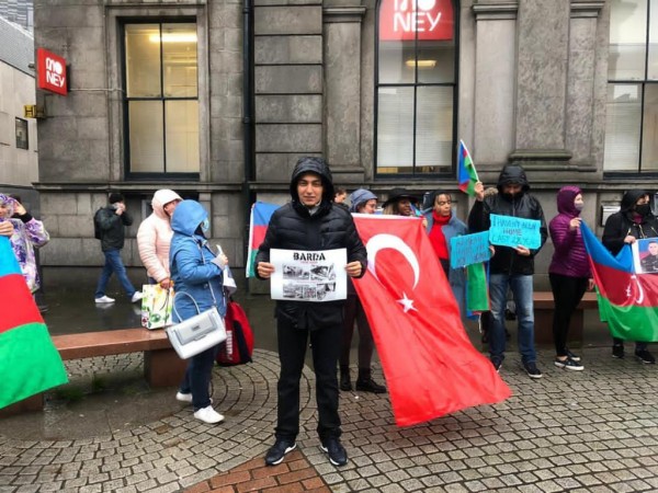 Şotlandiyada erməni terroruna qarşı  etiraz aksiyası keçirilib