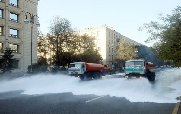 Bu gün Bakıda 554 küçə dezinfeksiya edildi