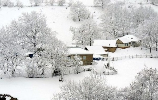 Daşkəsənə qar yağıb FAKTİKİ HAVA