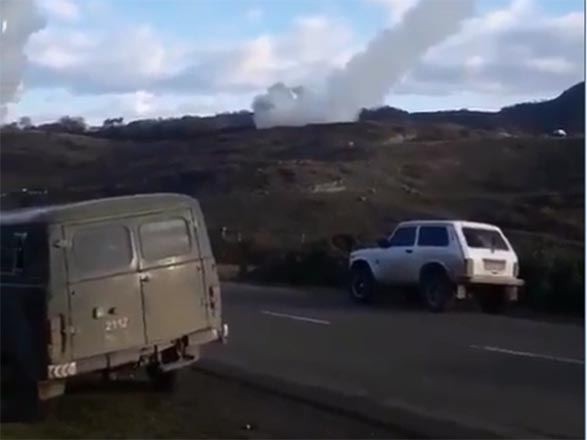 Erməni mediasında müharibə vaxtı yaşayış məntəqələrimizə atılan "Smerç" raketlərin görüntüləri yayıldı