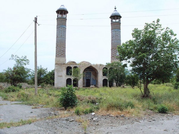 Ağdam məscidində azan oxundu