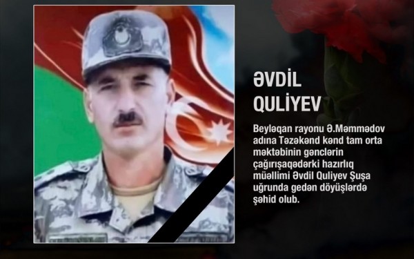 Şuşa uğrunda şəhid olan müəllim