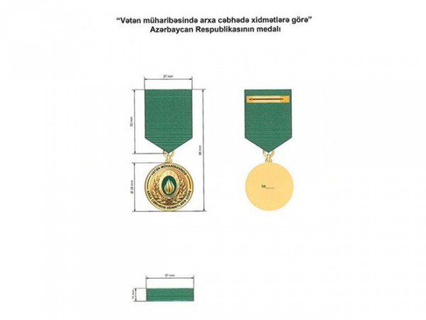 “Vətən müharibəsində arxa cəbhədə xidmətlərə görə” medalı bu şəxslərə veriləcək
