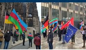 Köln şəhərində şəhidlərimiz anılıb və Ermənistanın hərbi cinayətlərinə etiraz edilib
