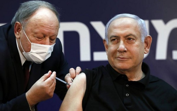 İsraildə ilk olaraq baş nazir Netanyahu peyvənd edildi