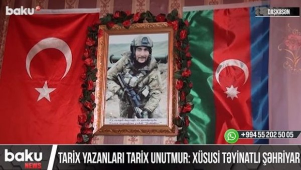 Tarix yazanları tarix unutmur: Xüsusi təyinatlı döyüşçü Şəhriyar