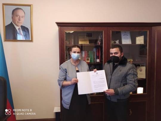 Qənirə Paşayeva qəhrəman şəhidimiz Xudayar Yusifzadənin qardaşı ilə görüşüb