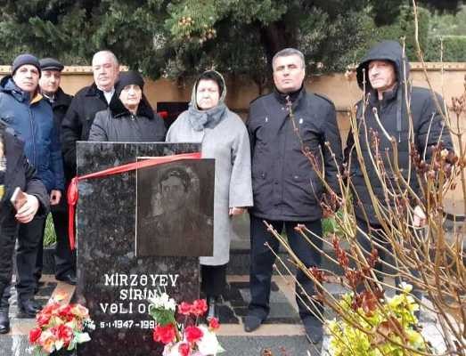 Bu gün şəhid Milli Qəhrəman Şirin Mirzəyevin doğum günüdür