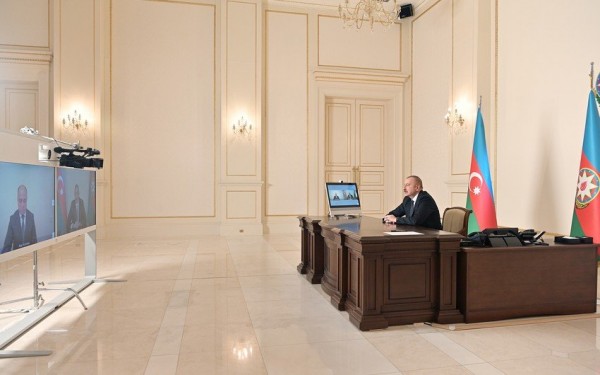 Prezident İlham Əliyev Anar Kərimovu videoformatda qəbul edib - TAM MƏTN