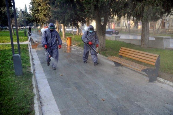 Paytaxtın küçələri yenidən dezinfeksiya edilir