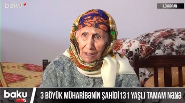 Üç əsrin şahidi 131 yaşlı Tamam Əzizova