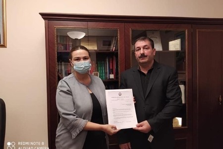 Qənirə Paşayeva şəhid leytenant Nicat Atayevin atası ilə görüşüb - FOTO