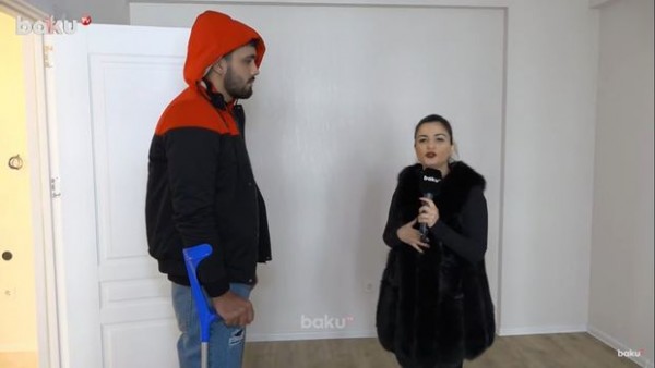 Vaqonda yaşayan qazimizə ev verildi