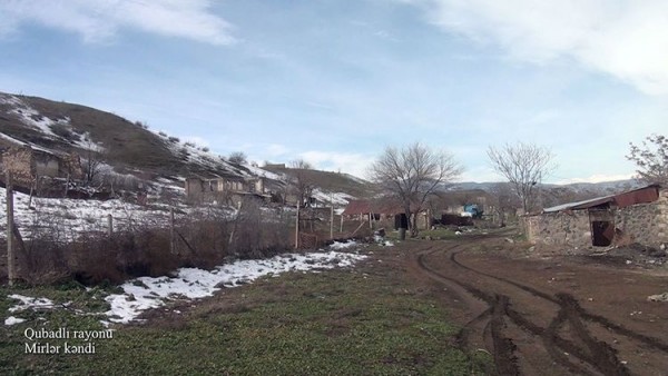Qubadlı rayonunun Mirlər kəndindən videogörüntülər