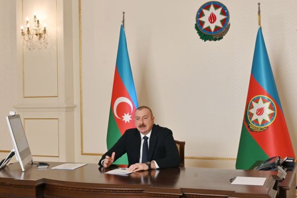İlham Əliyev Mark Şnayeri videoformatda qəbul etdi