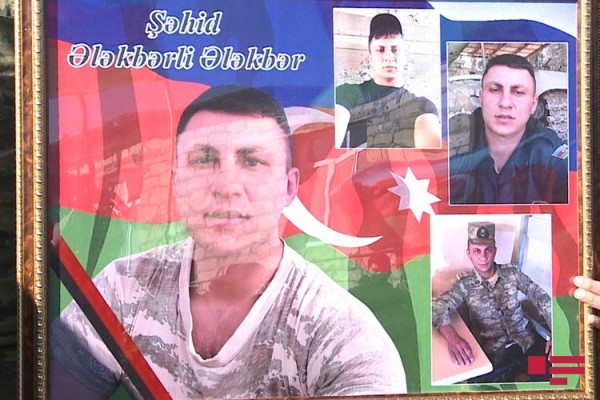 Vətən Müharibəsi şəhidi Ələkbər Ələkbərli Tərtərdə dəfn edilib - FOTO