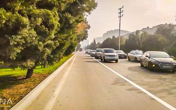 Bakının bu küçəsinə də xüsusi avtobus zolağı çəkildi - FOTO