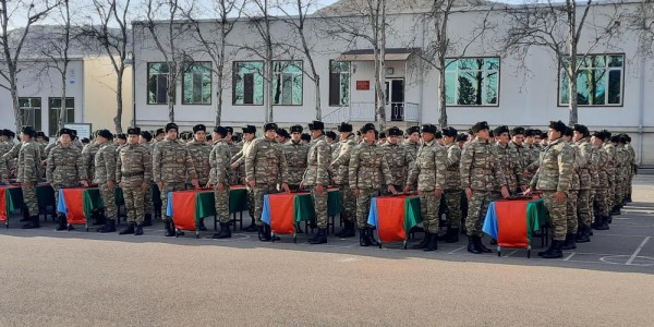 Azərbaycan Ordusunda andiçmə mərasimləri keçirilib