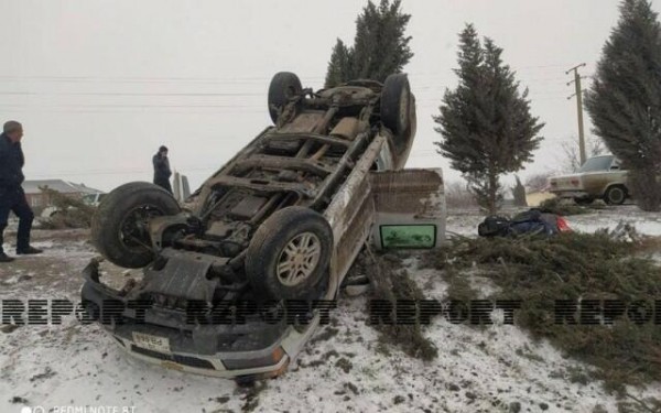 CBC TV-nin avtomobili aşdı - Foto