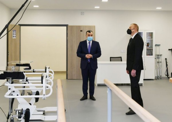 Prezident İlham Əliyev Şağan Reabilitasiya Pansionatının açılışında iştirak edib