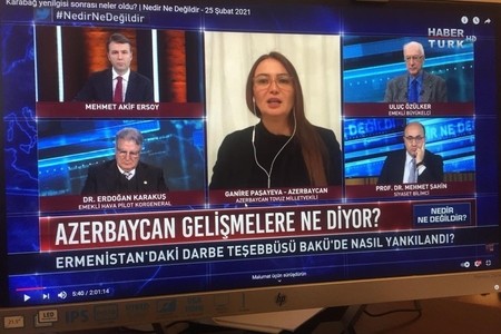 Qənirə Paşayeva Türkiyənin bir neçə kanalında Xocalı soyqırımı ilə bağlı həqiqətlərdən danışıb