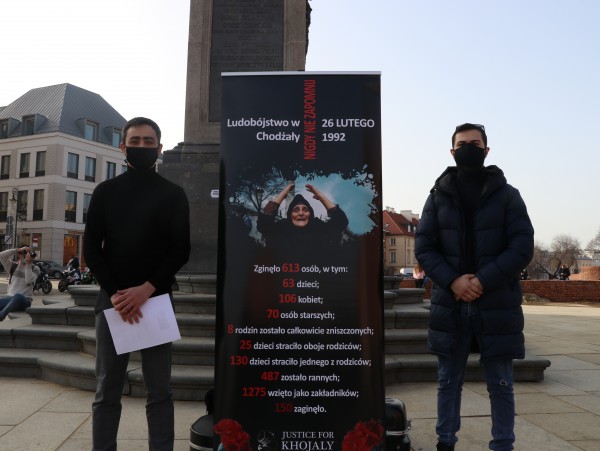 Varşavada Xocalıya həsr olunmuş məlumatlandırma aksiyası təşkil edilib