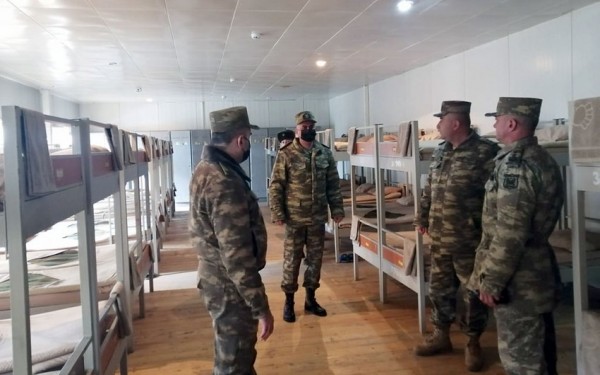 MN və Hərbi Prokurorluğun nümayəndələri hərbi hissələrdə olublar - FOTO