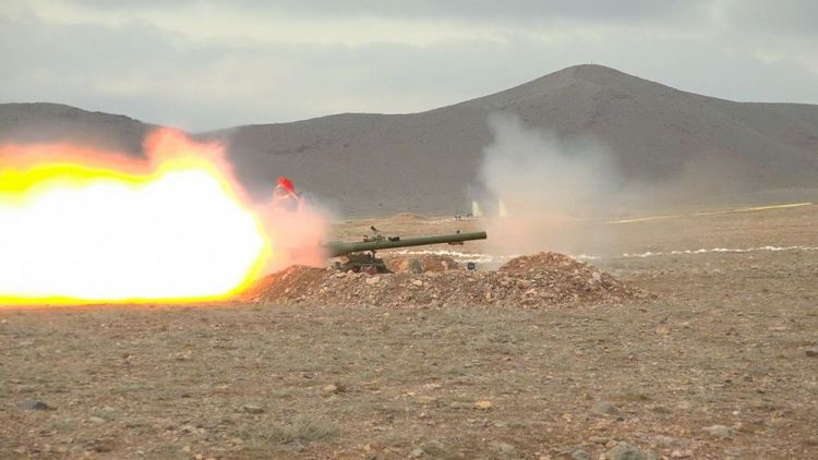 Əlahiddə Ümumqoşun Ordunun tank əleyhinə bölmələrində ixtisas toplantısı keçirilir -  FOTO - VİDEO