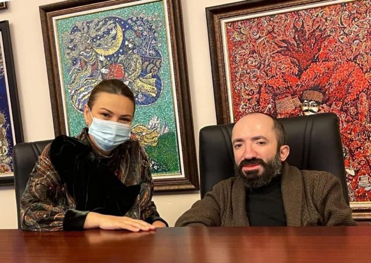 Qənirə Paşayeva bir qrup tanınmış sənətkar, yazar və ictimai fəalla görüşüb - FOTO