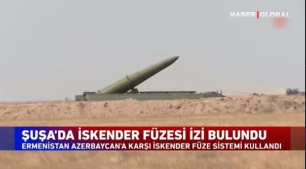 Şuşada “İskəndər” raketinin qalıqlarının tapılması xəbəri “Haber Global”ın efirində -  VİDEO